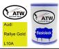 Preview: Audi, Rallye Gold, L10A: 500ml Lackdose, von ATW Autoteile West.